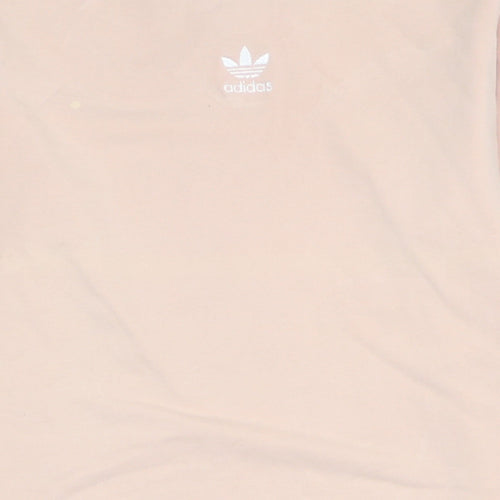 Adidas Women’s Pink Long Sleeve Crew Neck T-Shirt Size 8