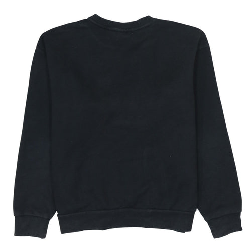 Puma Women's Black Medium Pullover Sweatshirt with Logo Print