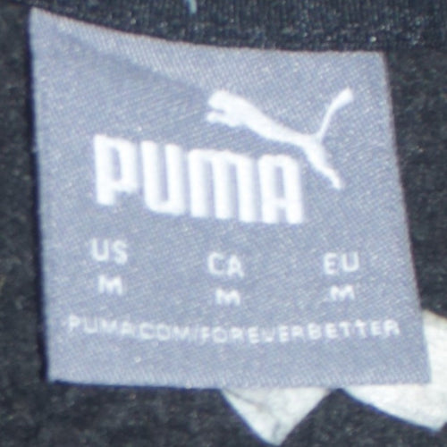 Puma Women's Black Medium Pullover Sweatshirt with Logo Print
