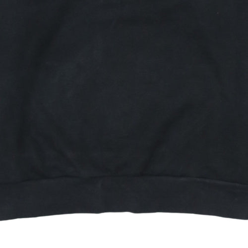 Puma Women's Black Medium Pullover Sweatshirt with Logo Print