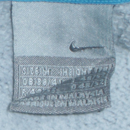 Nike Men's Blue Full Zip Hoodie Medium Fleece Cotton Sweatshirt