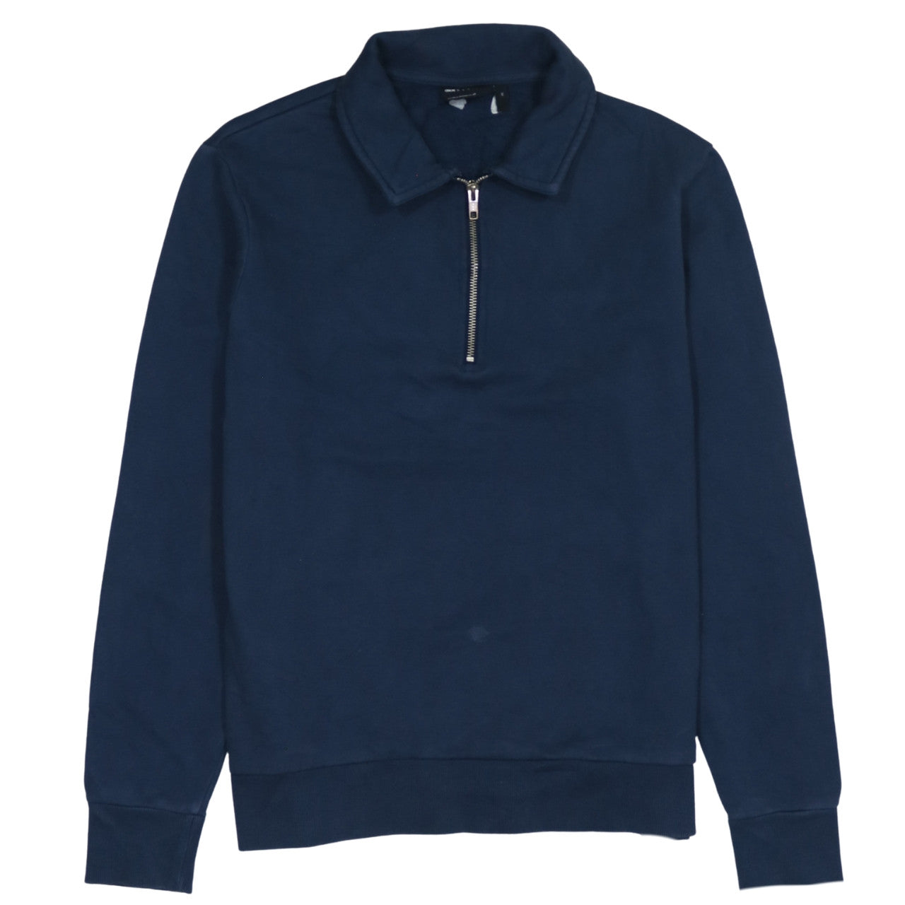 ASOS DESIGN Men's Blue Collared 1/2 Zip Sweatshirt Size M