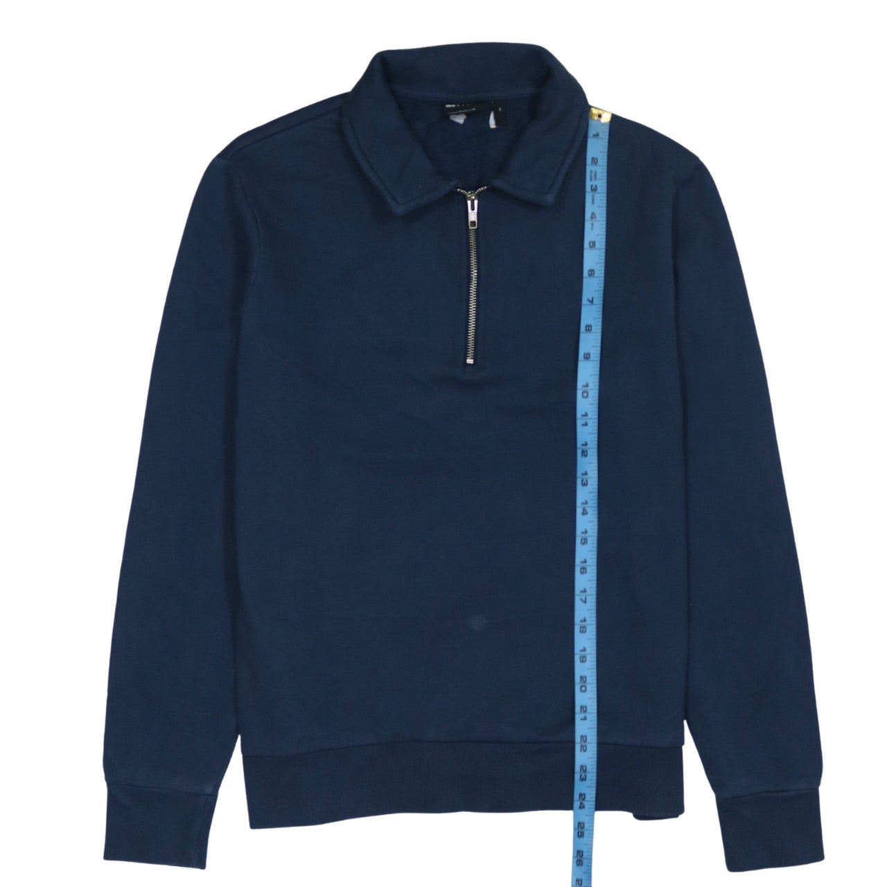 ASOS DESIGN Men's Blue Collared 1/2 Zip Sweatshirt Size M