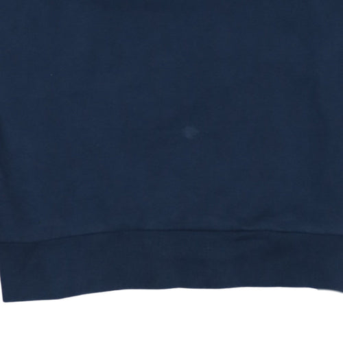 ASOS DESIGN Men's Blue Collared 1/2 Zip Sweatshirt Size M