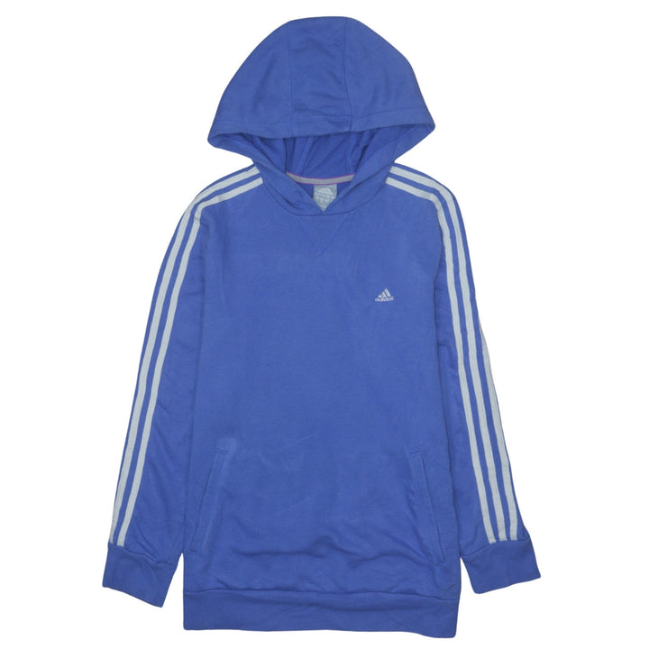 Adidas Mens Blue Pullover Hoodie Medium Lightweight Sportswear
