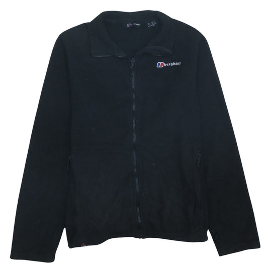 Berghaus Men's Black Full Zip Fleece Sweatshirt L Outdoor Hiking