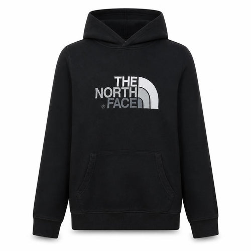The North Face Boys Black Pullover Hoodie XL Cotton Logo Sweatshirt