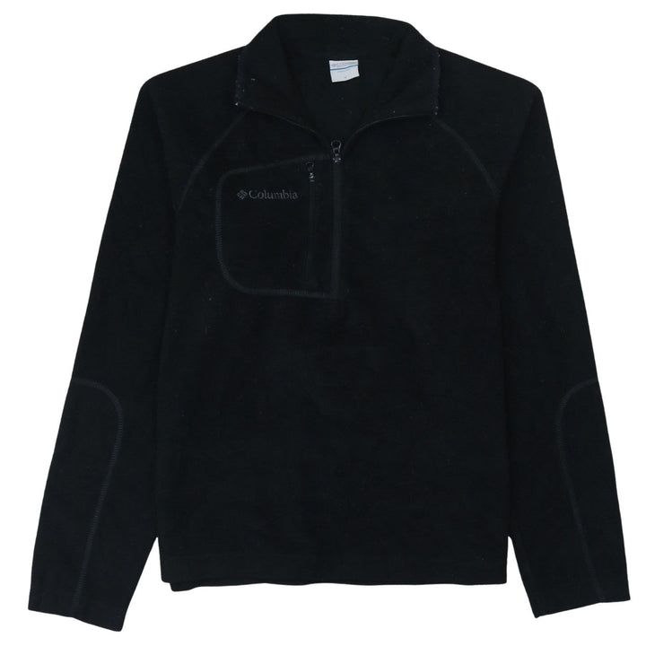 Columbia Men's Black Fleece 1/4 Zip Pullover Sweatshirt M