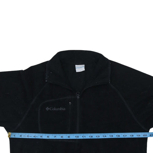 Columbia Men's Black Fleece 1/4 Zip Pullover Sweatshirt M