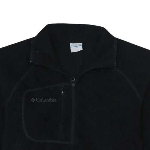 Columbia Men's Black Fleece 1/4 Zip Pullover Sweatshirt M