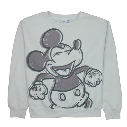 Disney Women’s Beige Mickey Mouse Sweatshirt UK 10/12 Small