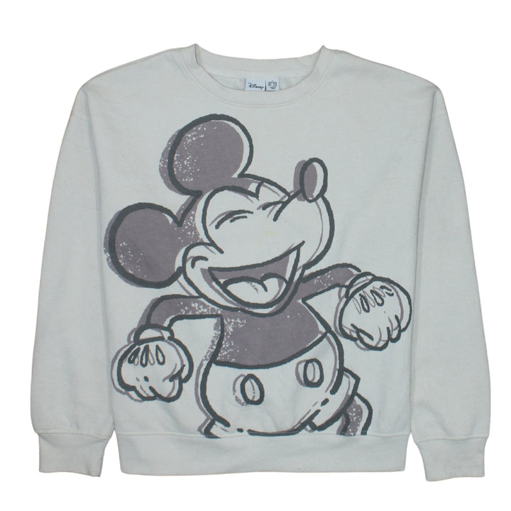 Disney Women’s Beige Mickey Mouse Sweatshirt UK 10/12 Small