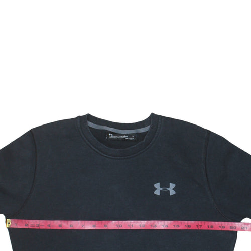 Under Armour Men's Black Small Pullover Crew Neck Sweatshirt