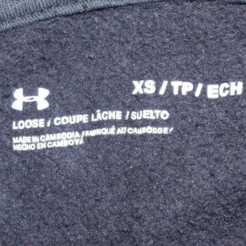 Under Armour Men's Black XS Pullover Hoodie Loose Fit Sportswear