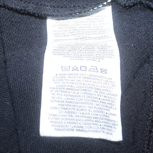 Nike Women Black L Pullover Crew Neck Sweatshirt Cotton Blend