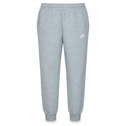 Front view of Nike Men Grey Small Jogger Sweatpants Cotton Blend Activewear