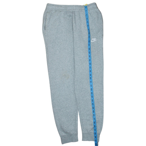 Nike Men Grey Small Jogger Sweatpants Cotton Blend Activewear