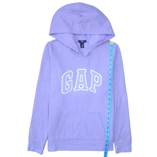 GAP Women's Purple Pullover Hoodie Medium - Logo, Cotton, Casual