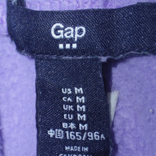 GAP Women's Purple Pullover Hoodie Medium - Logo, Cotton, Casual