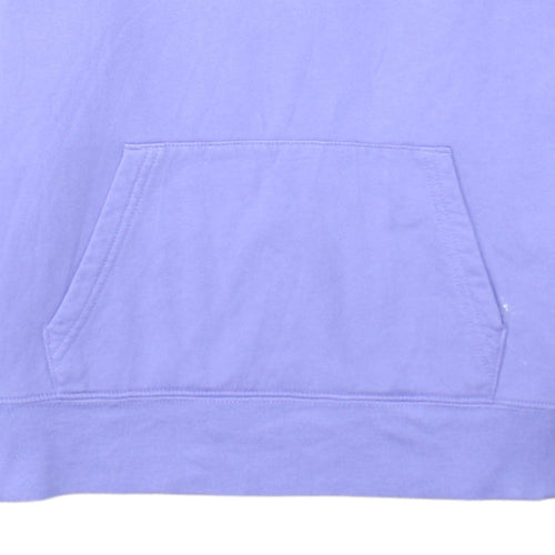GAP Women's Purple Pullover Hoodie Medium - Logo, Cotton, Casual