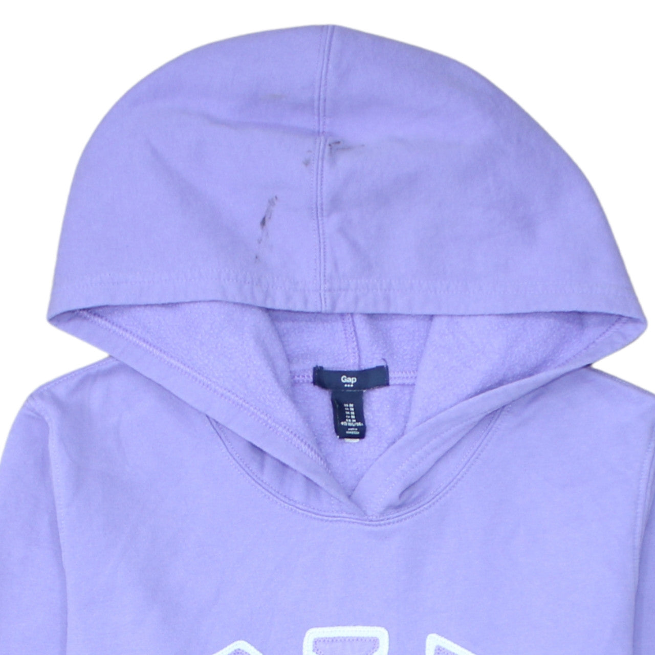 GAP Women's Purple Pullover Hoodie Medium - Logo, Cotton, Casual