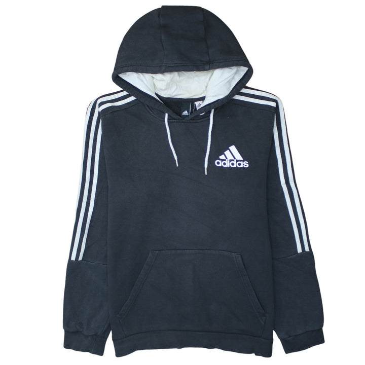 Adidas Men's Black Pullover Hoodie Size M Sports Fleece Sweatshirt