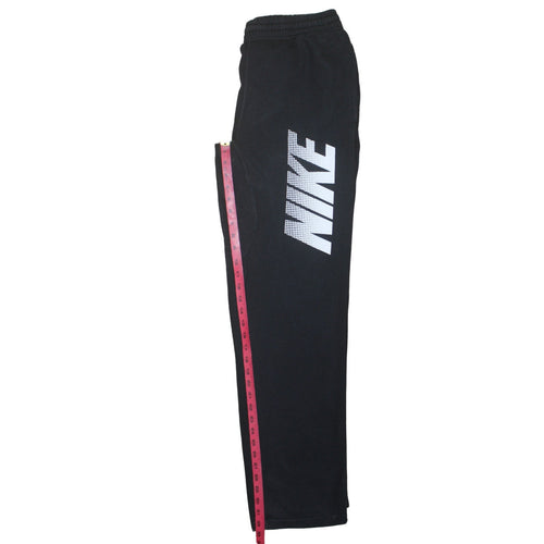 Nike Men's Black M Fleece Track Pants Regular Fit Elastic Waist