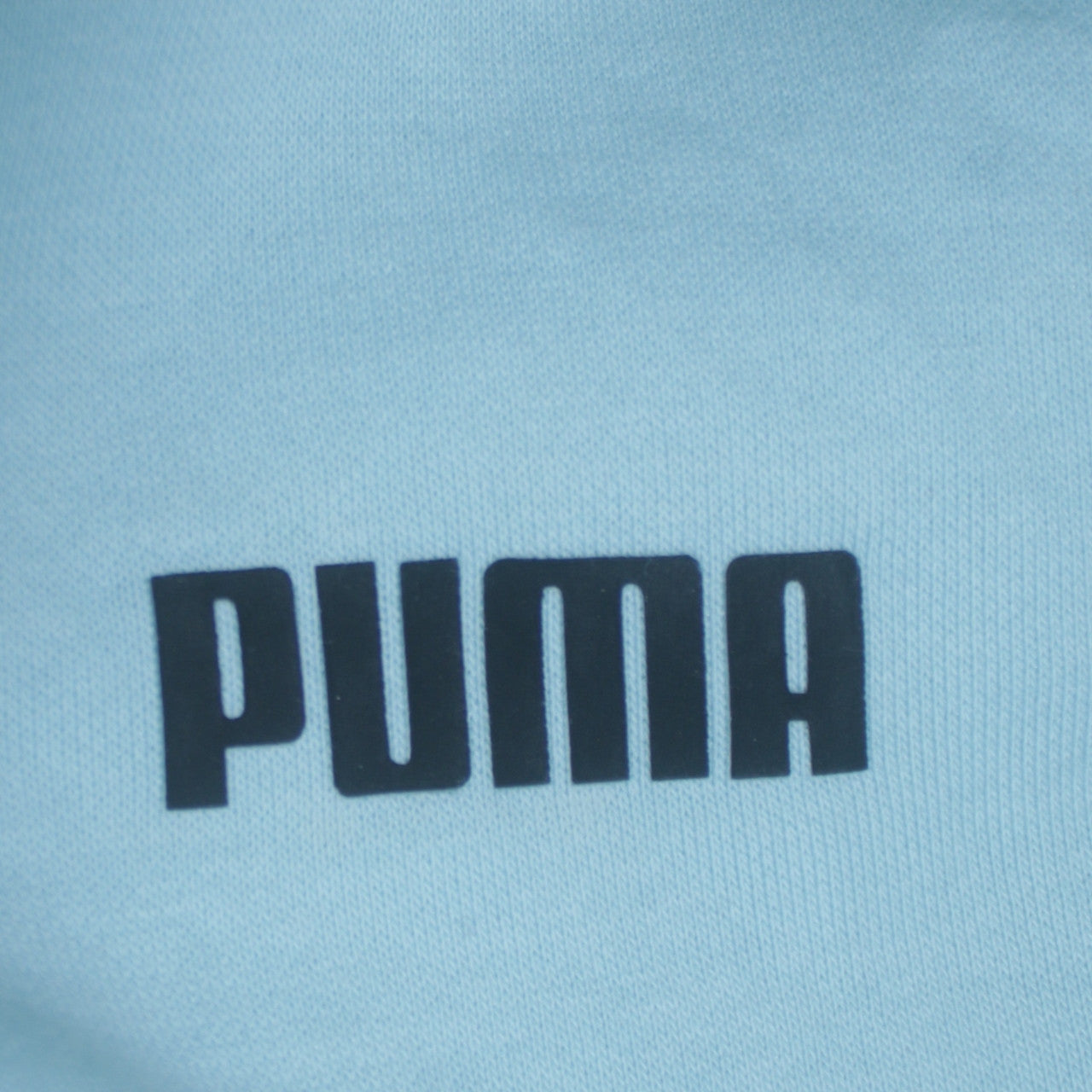 Puma Women’s Light Blue Full Zip Hoodie Size L Cotton Blend