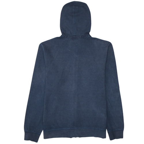 Lacoste Men’s Blue Full Zip Hoodie Size S Logo Embroidered Cotton