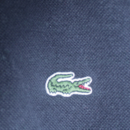 Lacoste Men’s Blue Full Zip Hoodie Size S Logo Embroidered Cotton