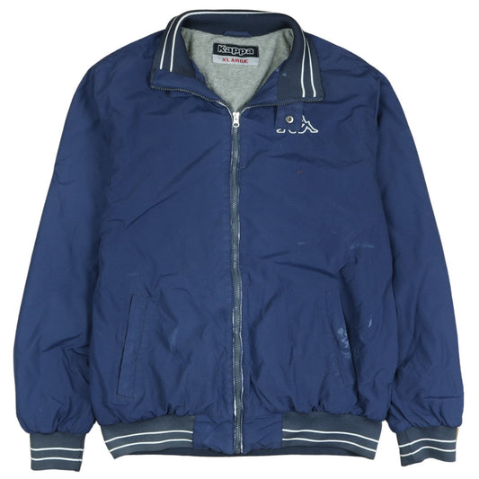 Kappa Men's Blue XL Bomber Jacket Full Zip Lined Sports Style