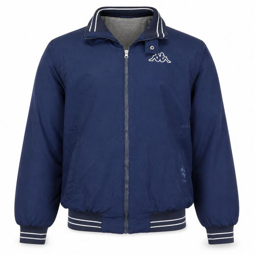 Kappa Men's Blue XL Bomber Jacket Full Zip Lined Sports Style
