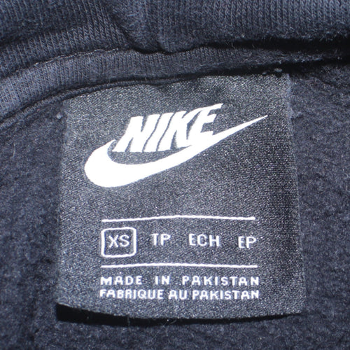Nike Men's Black XS Pullover Hoodie Fleece Regular Fit
