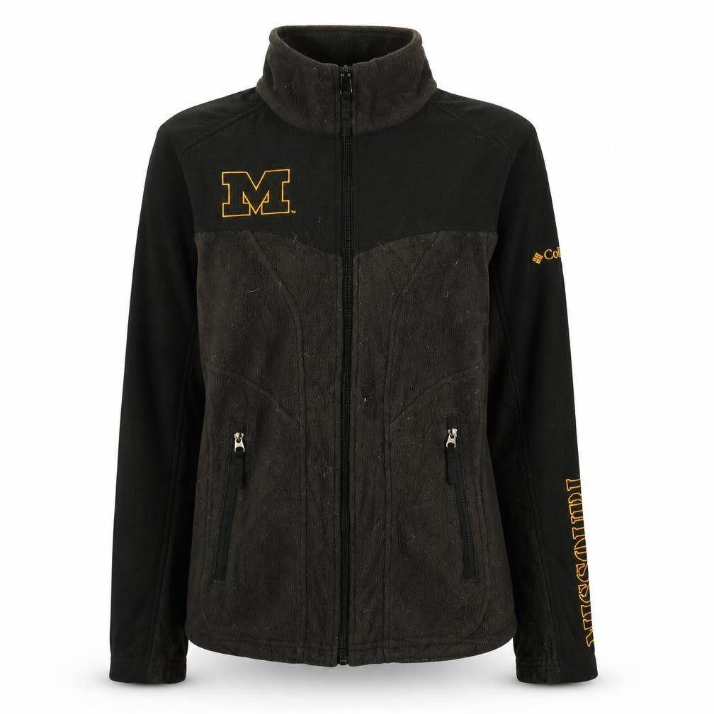Columbia Women's Black M Full Zip Fleece Jacket Missouri Design