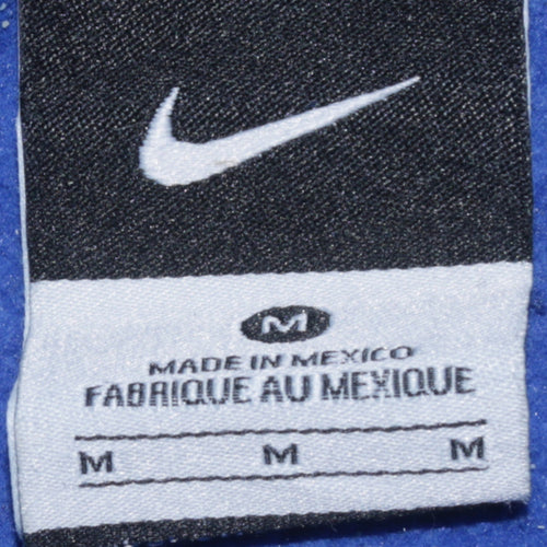 Nike Men's Blue Pullover Hoodie Crush Baseball Graphic M