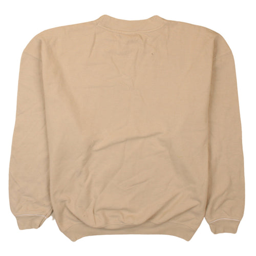 Reebok Men's Beige Crew Neck Pullover Sweatshirt XS