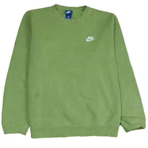 Nike Men's Green Crew Neck Pullover Sweatshirt Size S