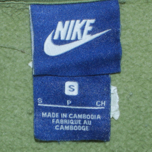 Nike Men's Green Crew Neck Pullover Sweatshirt Size S