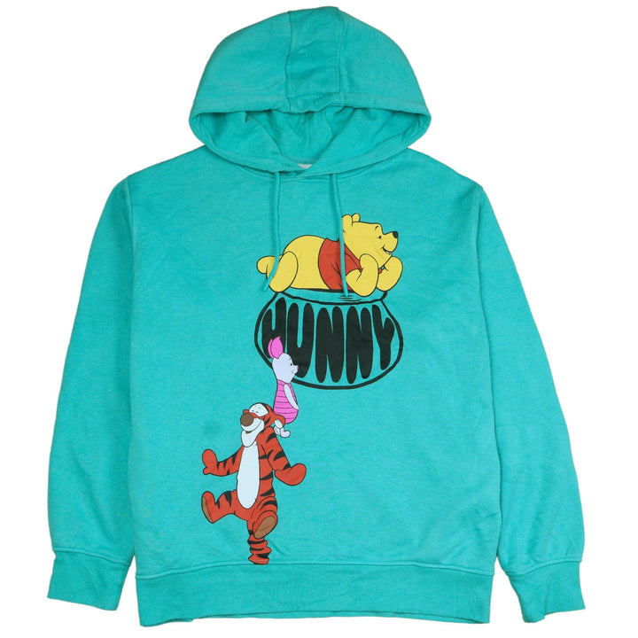 Disney Women Turquoise Hoodie S Winnie the Pooh Graphic Pullover