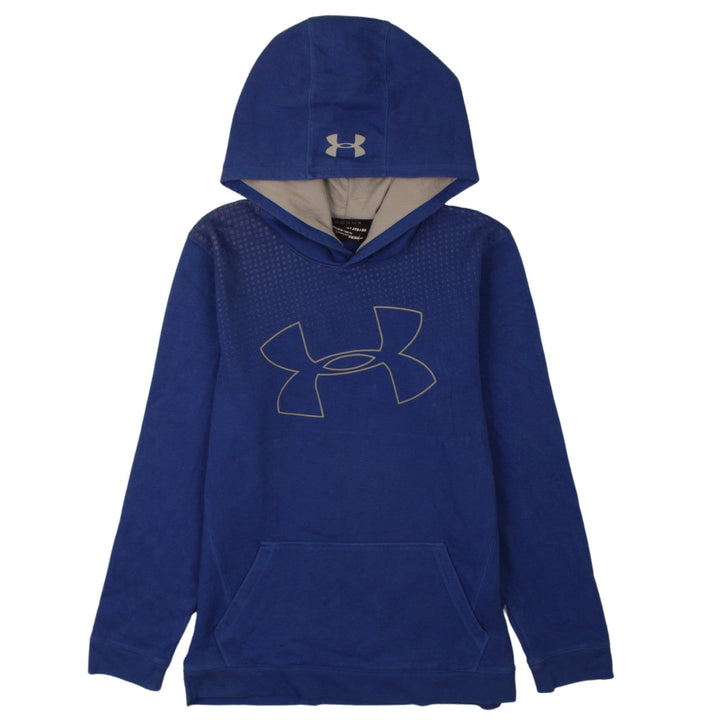 Under Armour Boys Blue XL Pullover Fleece Hoodie with Logo