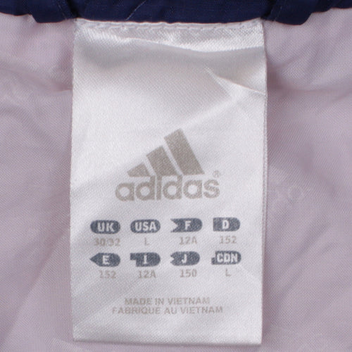 Adidas Women's Blue Quilted Full Zip Sports Waistcoat Size 12