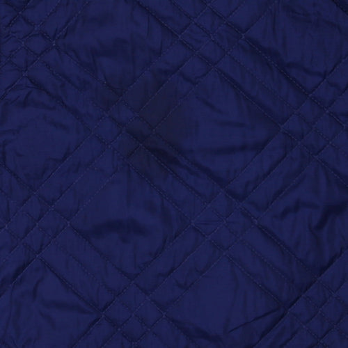 Adidas Women's Blue Quilted Full Zip Sports Waistcoat Size 12