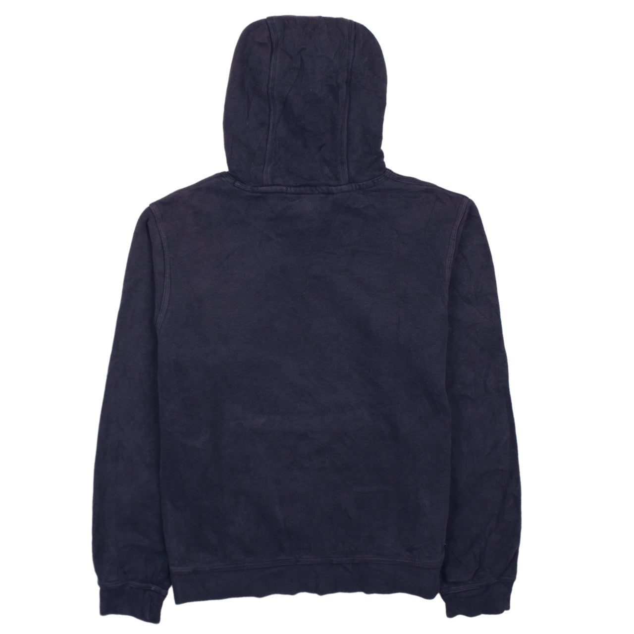 Nike Men's Blue Small Pullover Hoodie with Logo and Drawstring