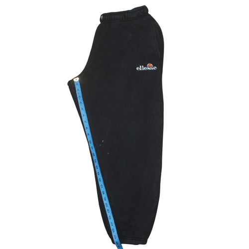 Ellesse Women's Black Fleece Sweatpants UK 12 Regular Fit