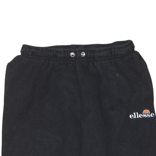 Ellesse Women's Black Fleece Sweatpants UK 12 Regular Fit