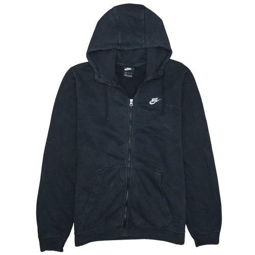 Nike Mens Black Full Zip Hoodie Size L Sportswear Fleece