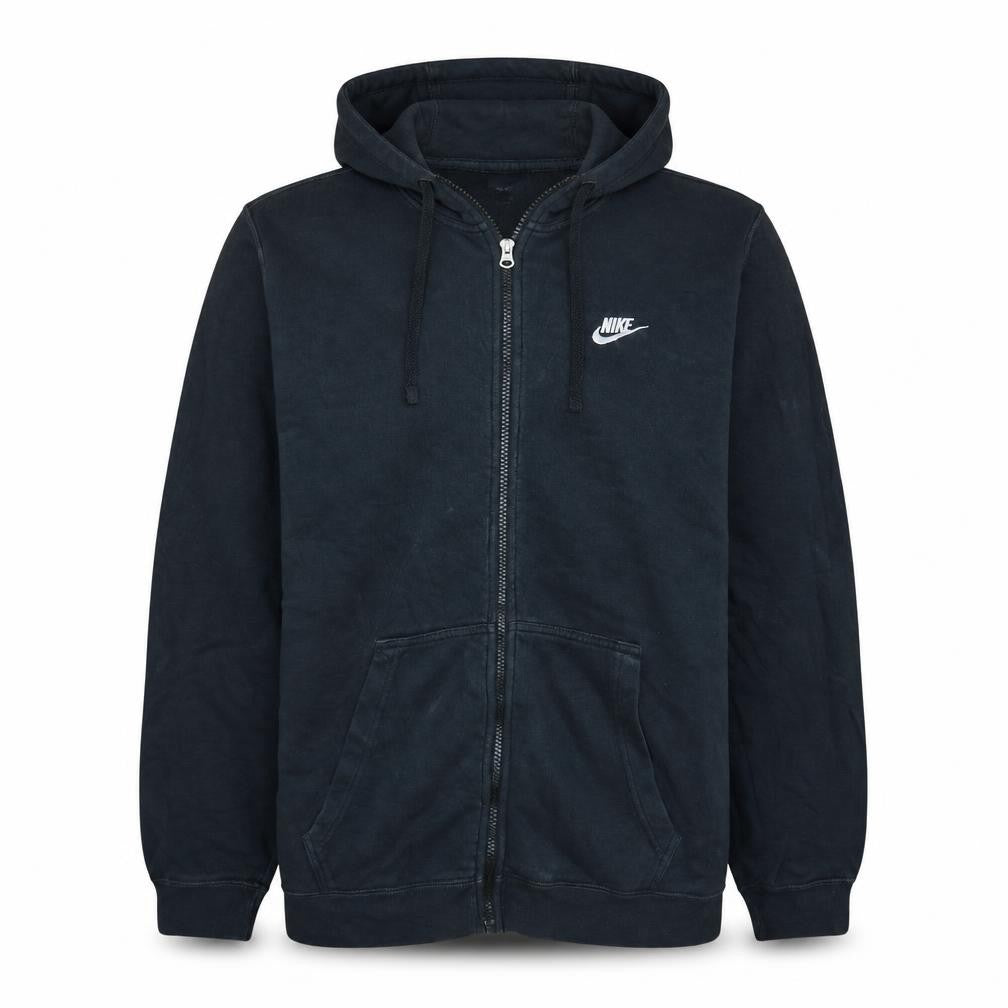 Nike Mens Black Full Zip Hoodie Size L Sportswear Fleece