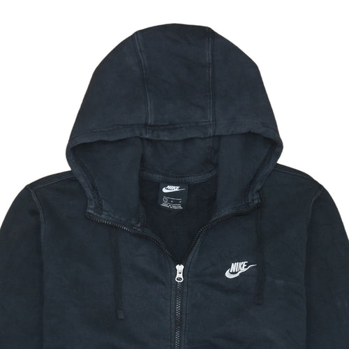 Nike Mens Black Full Zip Hoodie Size L Sportswear Fleece