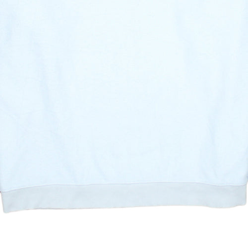 Champion Women's White Crew Neck Sweatshirt Large Logo Sleeve Detail