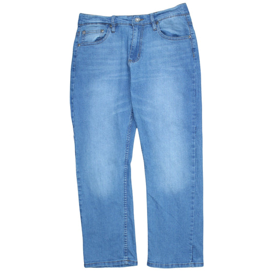 Lee Women’s Blue Straight Leg X-TREME COMFORT Stretch Jeans Size 16